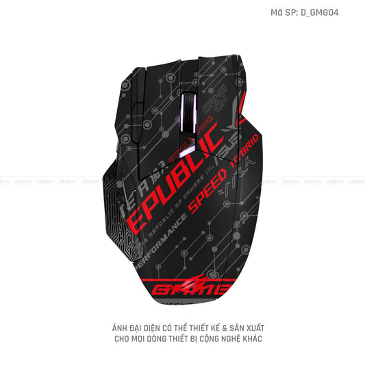 Skin Dán Chuột Asus Hình Gaming Gear | D_GMG04
