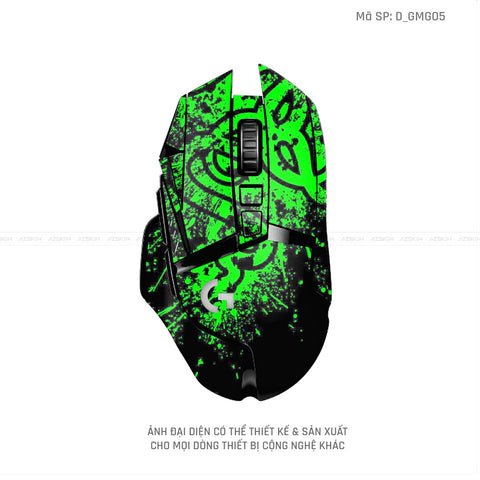 Skin Dán Chuột Logitech Hình Gaming Gear | D_GMG05