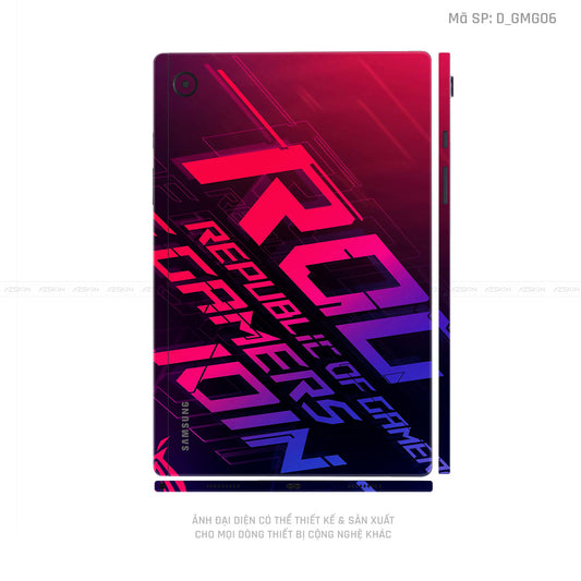Dán Skin Galaxy Tab A Series Hình Gaming Gear | D_GMG06