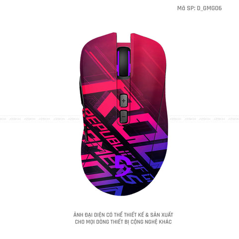 Skin Dán Chuột Fuhlen Hình Gaming Gear | D_GMG06
