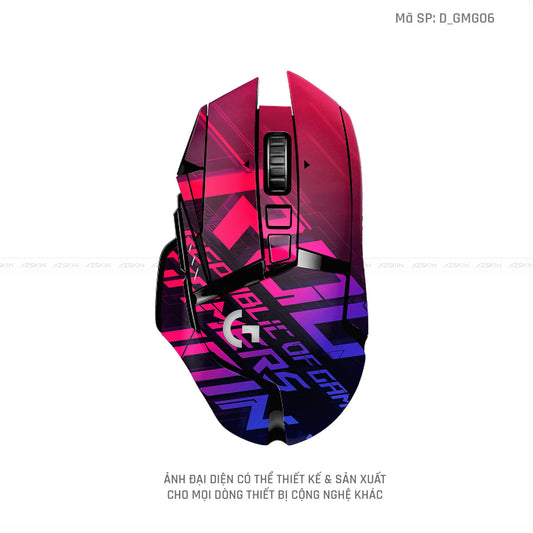 Skin Dán Chuột Logitech Hình Gaming Gear | D_GMG06