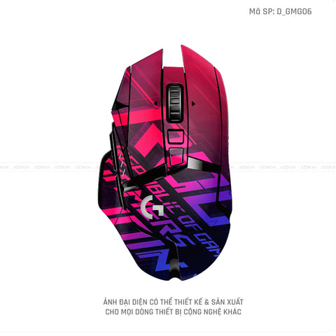 Skin Dán Chuột Logitech Hình Gaming Gear | D_GMG06
