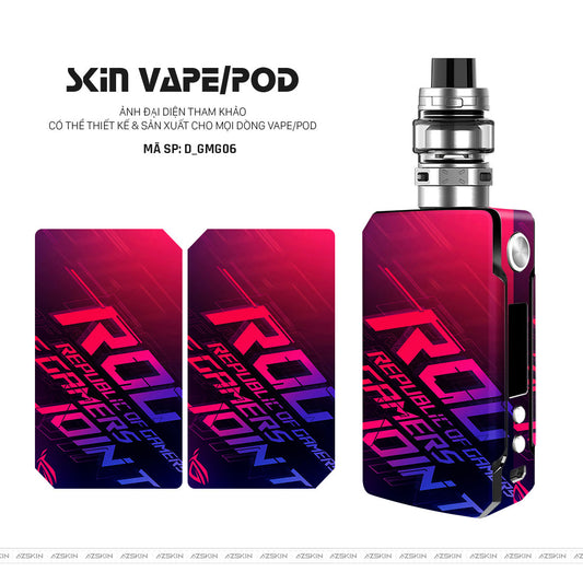 Dán Skin Vape Hình Gaming Gear | D_GMG06