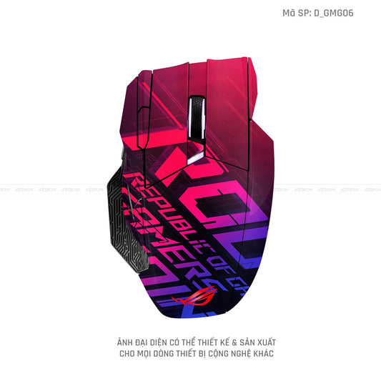 Skin Dán Chuột Asus Hình Gaming Gear | D_GMG06