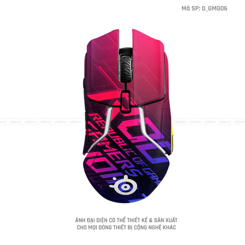 Skin Dán Chuột Steelseries Hình Gaming Gear | D_GMG06