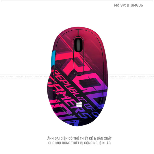 Skin Dán Chuột Microsoft Hình Gaming Gear | D_GMG06