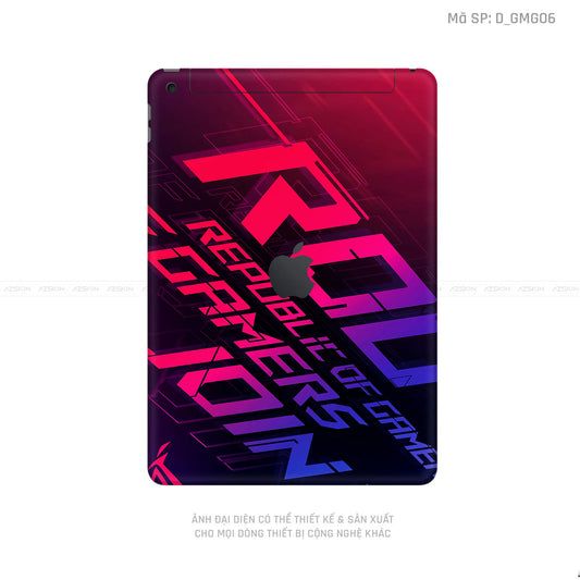 Dán Skin IPad Gen Series Hình Gaming Gear | D_GMG06