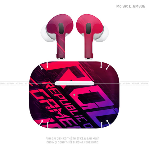 Dán Skin Airpod Pro/ Pro 2 Hình Gaming Gear | D_GMG06