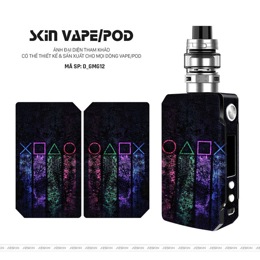 Dán Skin Vape Hình Gaming Gear | D_GMG12