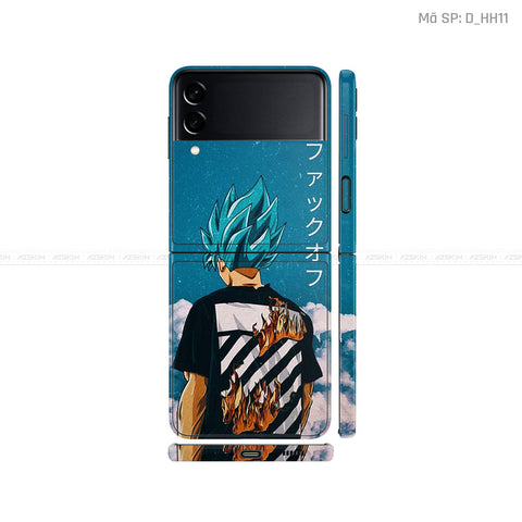 Dán Skin Galaxy Zflip4 Hình Songoku | D_HH11