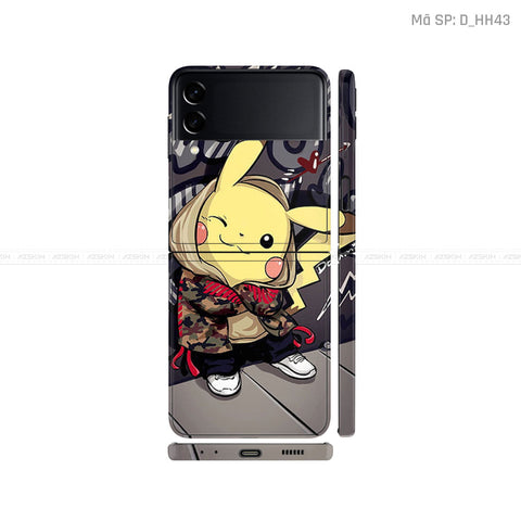 Dán Skin Galaxy Zflip4 Hình Pikachu | D_HH43