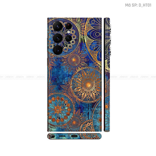 Dán Skin Galaxy S22 Series Hình Họa Tiết Hoa Văn | D_HT01