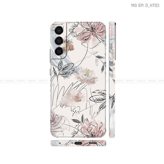 Dán Skin Galaxy S22 Series Hình Họa Tiết Hoa Văn | D_HT03