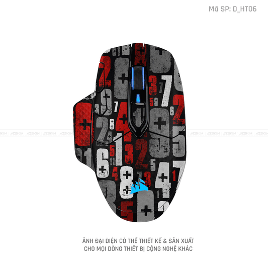 Skin Dán Chuột Corsair Hình Họa Tiết | D_HT06