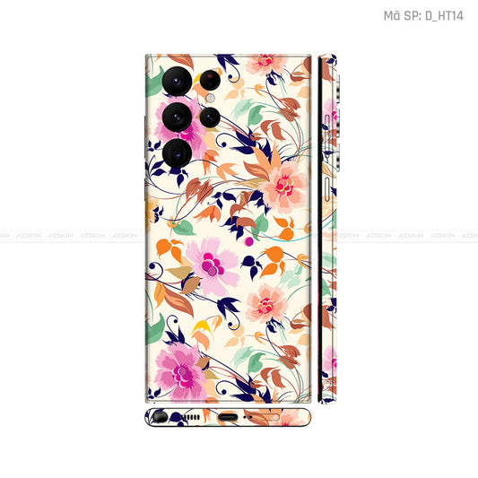 Dán Skin Galaxy S22 Series Hình Họa Tiết Hoa Văn | D_HT14