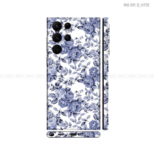 Dán Skin Galaxy S22 Series Hình Họa Tiết Hoa Văn | D_HT15