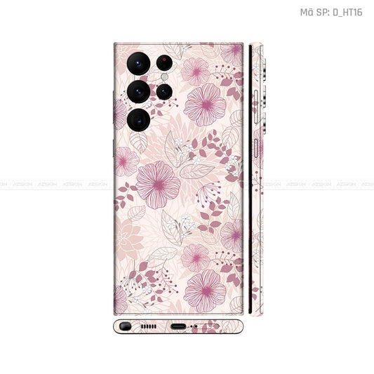 Dán Skin Galaxy S22 Series Hình Họa Tiết Hoa Văn | D_HT16