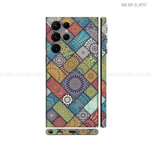 Dán Skin Galaxy S22 Series Hình Họa Tiết Hoa Văn | D_HT17