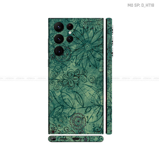 Dán Skin Galaxy S22 Series Hình Họa Tiết Hoa Văn | D_HT18