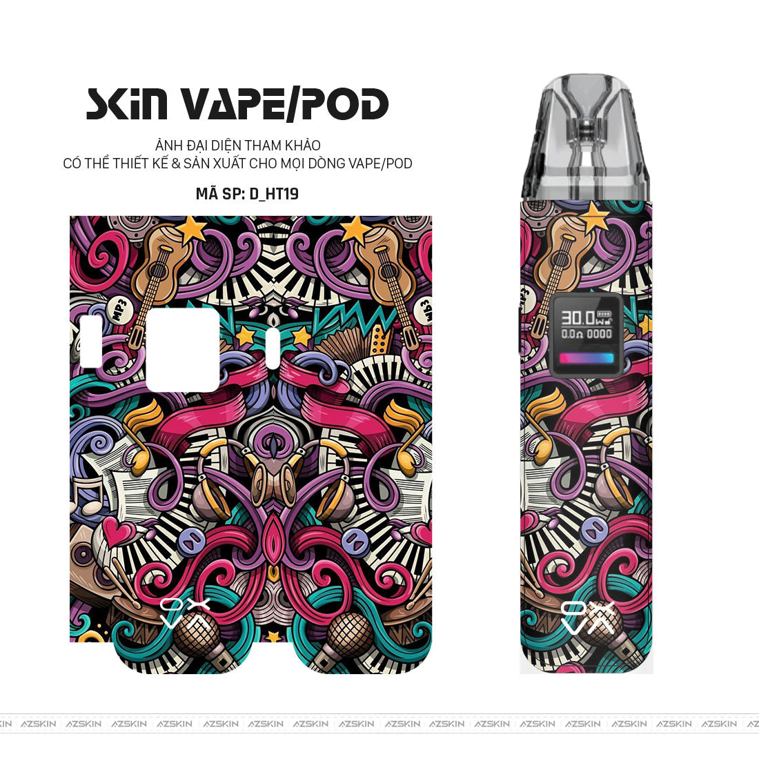 Skinning Pod Dán Skin Pod Hình Họa Tiết | D_HT19 – AZSKIN.VN