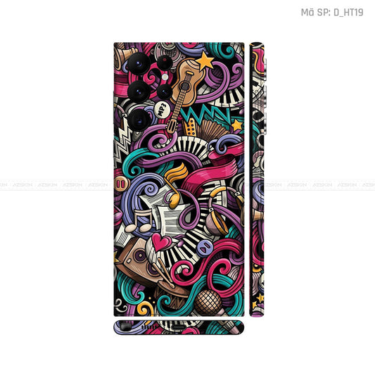 Dán Skin Galaxy S22 Series Hình Họa Tiết Hoa Văn | D_HT19