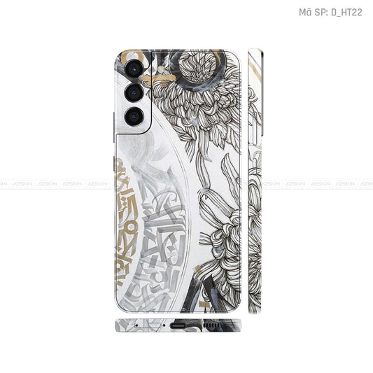 Dán Skin Galaxy S22 Series Hình Họa Tiết Hoa Văn | D_HT22