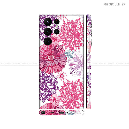 Dán Skin Galaxy S22 Series Hình Họa Tiết Hoa Văn | D_HT27