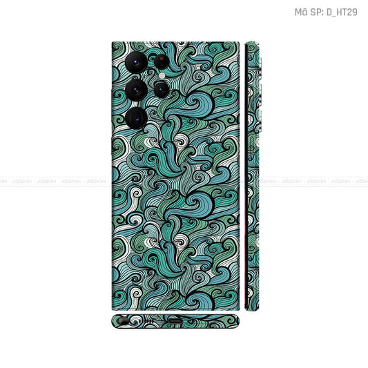 Dán Skin Galaxy S22 Series Hình Họa Tiết Hoa Văn | D_HT29