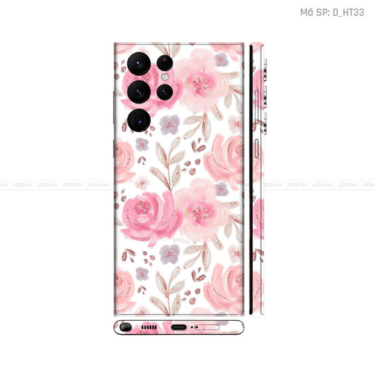 Dán Skin Galaxy S22 Series Hình Họa Tiết Hoa Văn | D_HT33