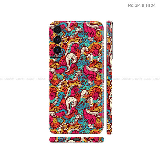 Dán Skin Galaxy S22 Series Hình Họa Tiết Hoa Văn | D_HT34