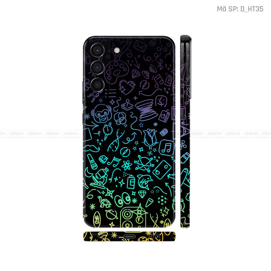 Dán Skin Galaxy S22 Series Hình Họa Tiết Hoa Văn | D_HT35