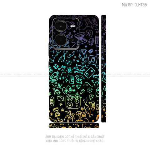 Dán Skin Vivo V Series Hình Họa Tiết | D_HT35
