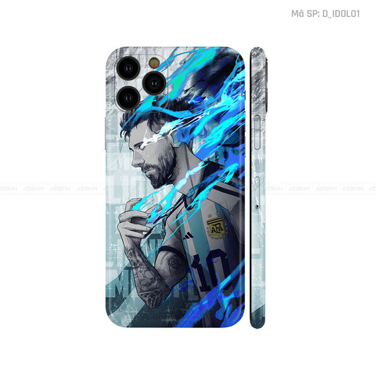 Dán Skin IPhone 11 Series Hình Mesi | D_IDOL01
