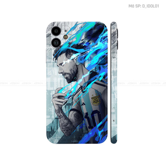 Dán Skin IPhone 11 Series Hình Mesi | D_IDOL01