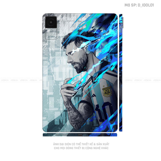 Dán Skin Máy Tính Bảng Xiaomi Mipad Hình Messi | D_IDOL01