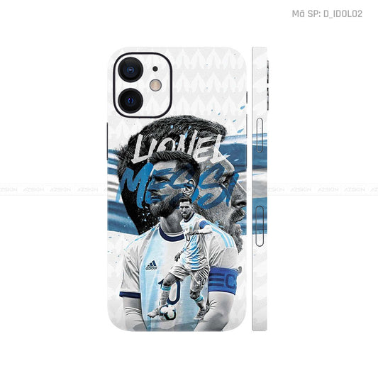Dán Skin IPhone 12 Series Hình Messi | D_IDOL02