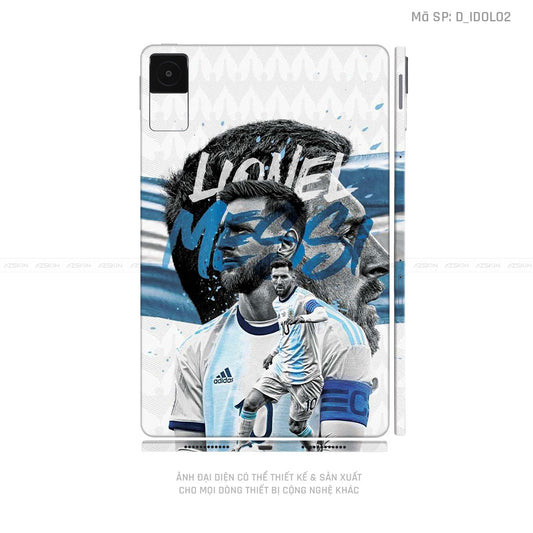 Dán Skin Máy Tính Bảng Xiaomi Mipad Hình Messi | D_IDOL02