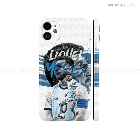 Dán Skin IPhone 11 Series Hình Mesi | D_IDOL02