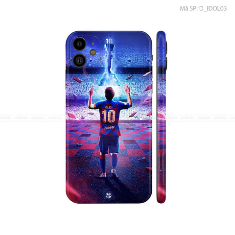 Dán Skin IPhone 11 Series Hình Mesi | D_IDOL03