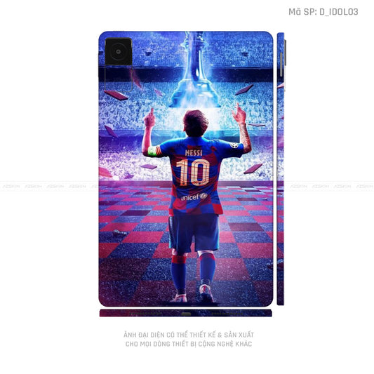 Dán Skin Máy Tính Bảng Xiaomi Mipad Hình Messi | D_IDOL03