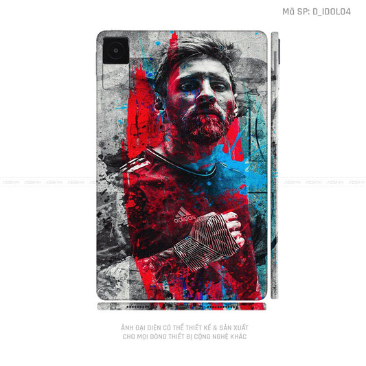 Dán Skin Máy Tính Bảng Xiaomi Mipad Hình Messi | D_IDOL04