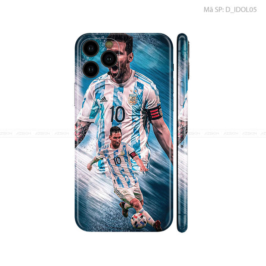 Dán Skin IPhone 11 Series Hình Mesi | D_IDOL05