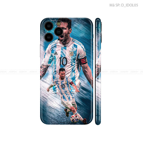 Dán Skin IPhone 11 Series Hình Mesi | D_IDOL05