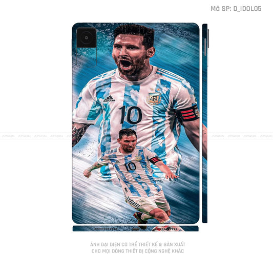 Dán Skin Máy Tính Bảng Xiaomi Mipad Hình Messi | D_IDOL05