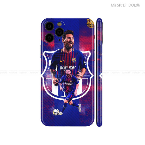 Dán Skin IPhone 11 Series Hình Mesi | D_IDOL06