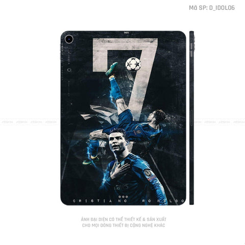 Dán Skin IPad Pro Series Hình Ronaldo | D_IDOL06