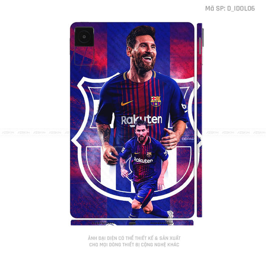 Dán Skin Máy Tính Bảng Xiaomi Mipad Hình Messi | D_IDOL06