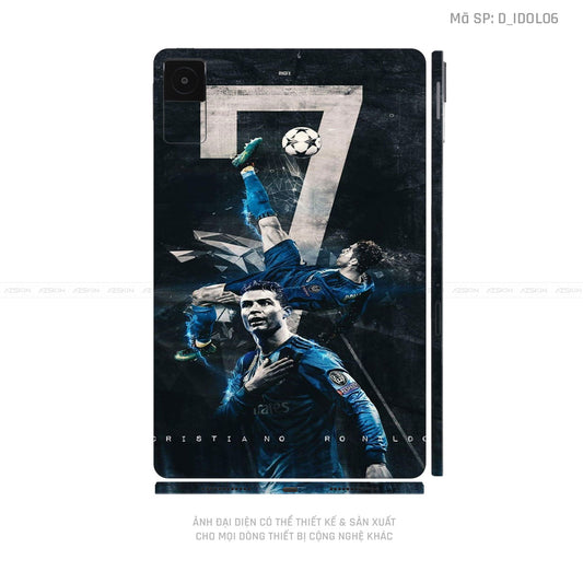 Dán Skin Máy Tính Bảng Xiaomi Mipad Hình Ronaldo | D_IDOL06