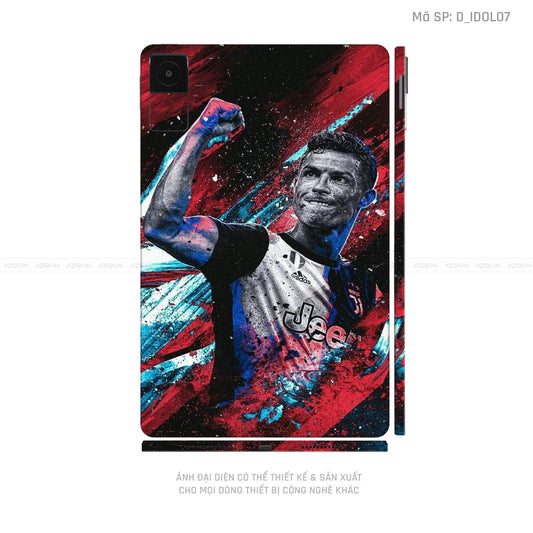 Dán Skin Máy Tính Bảng Xiaomi Mipad Hình Ronaldo | D_IDOL07