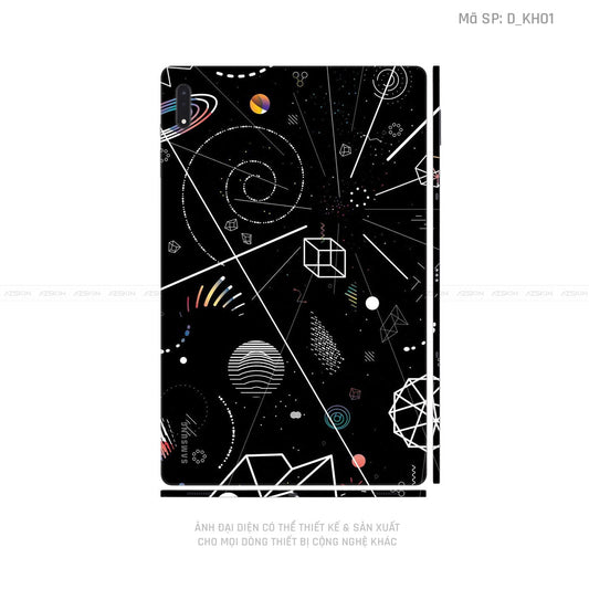 Dán Skin Galaxy Tab S8 Series Hình Khoa Học & Trừu Tượng | D_KH01